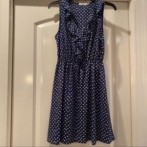 Navy Polka Dot Dress